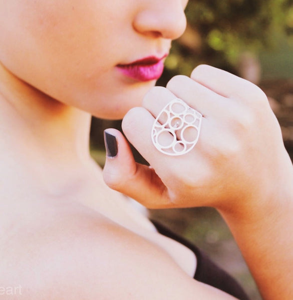 Asymmetrical Circles Ring