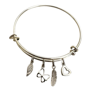 Elysian Charm Bangle & Charms Set -  BALANCE & GROWTH - 7pc