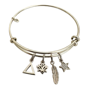 Elysian Charm Bangle & Charms Set - STRENGTH & WISDOM - 7pc