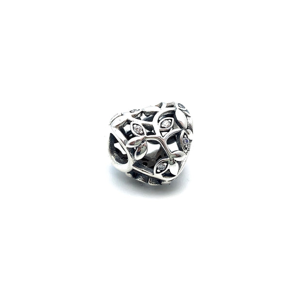 Heart of the Vine Charm Bead - Stone Heart 