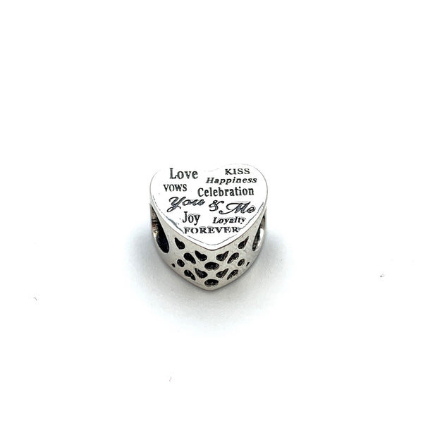 Love's Blessings Charm Bead - Stone Heart 