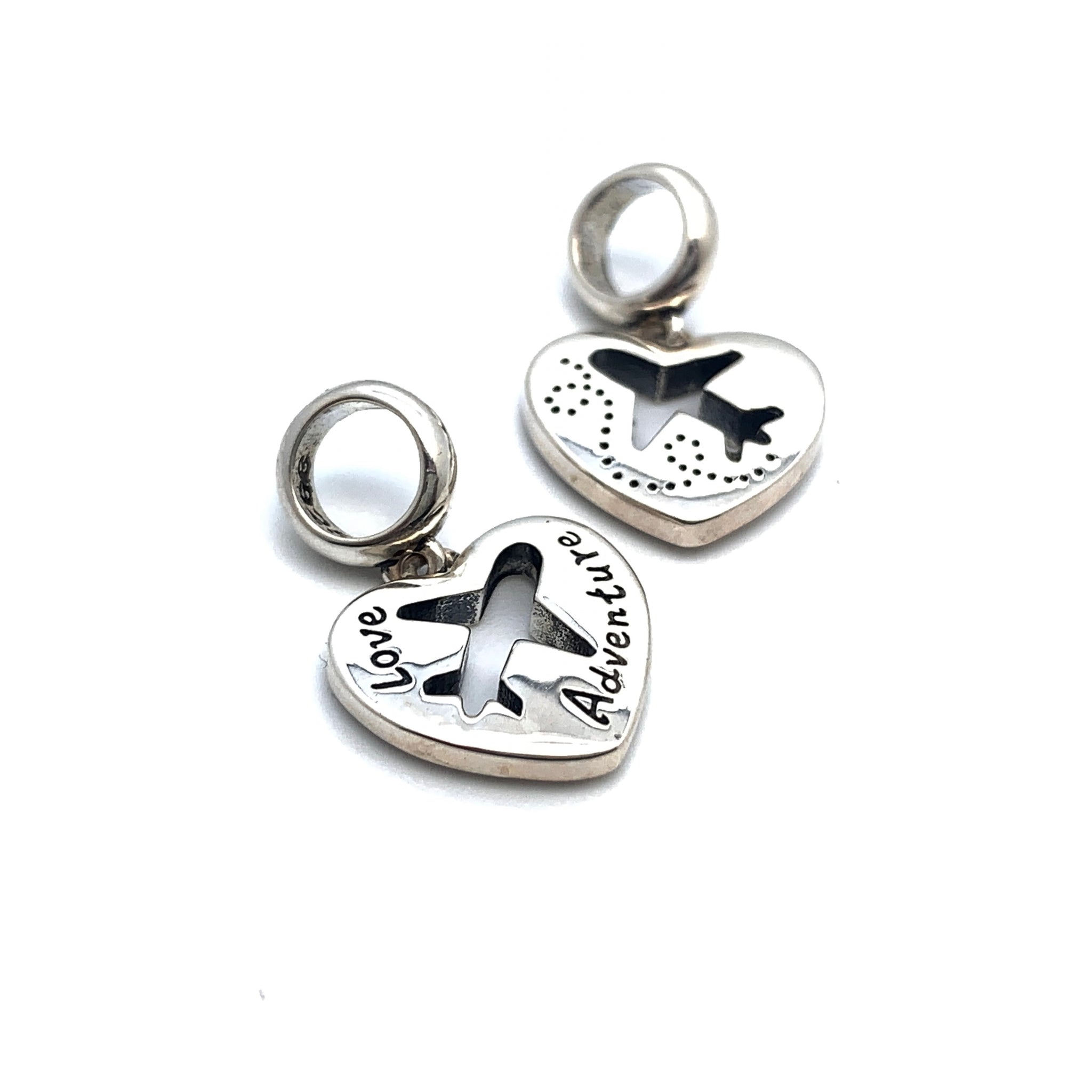 Love Adventure Charm Dangle - Stone Heart 