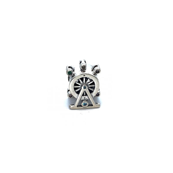 Ferris Wheel Charm Bead - Stone Heart 