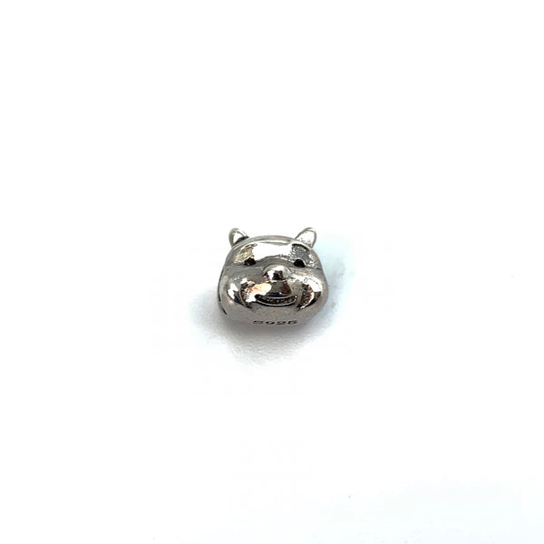 Pooh Bear Charm Bead - Stone Heart 