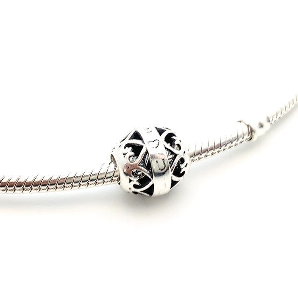 Path of Love Charm Bead - Stone Heart 