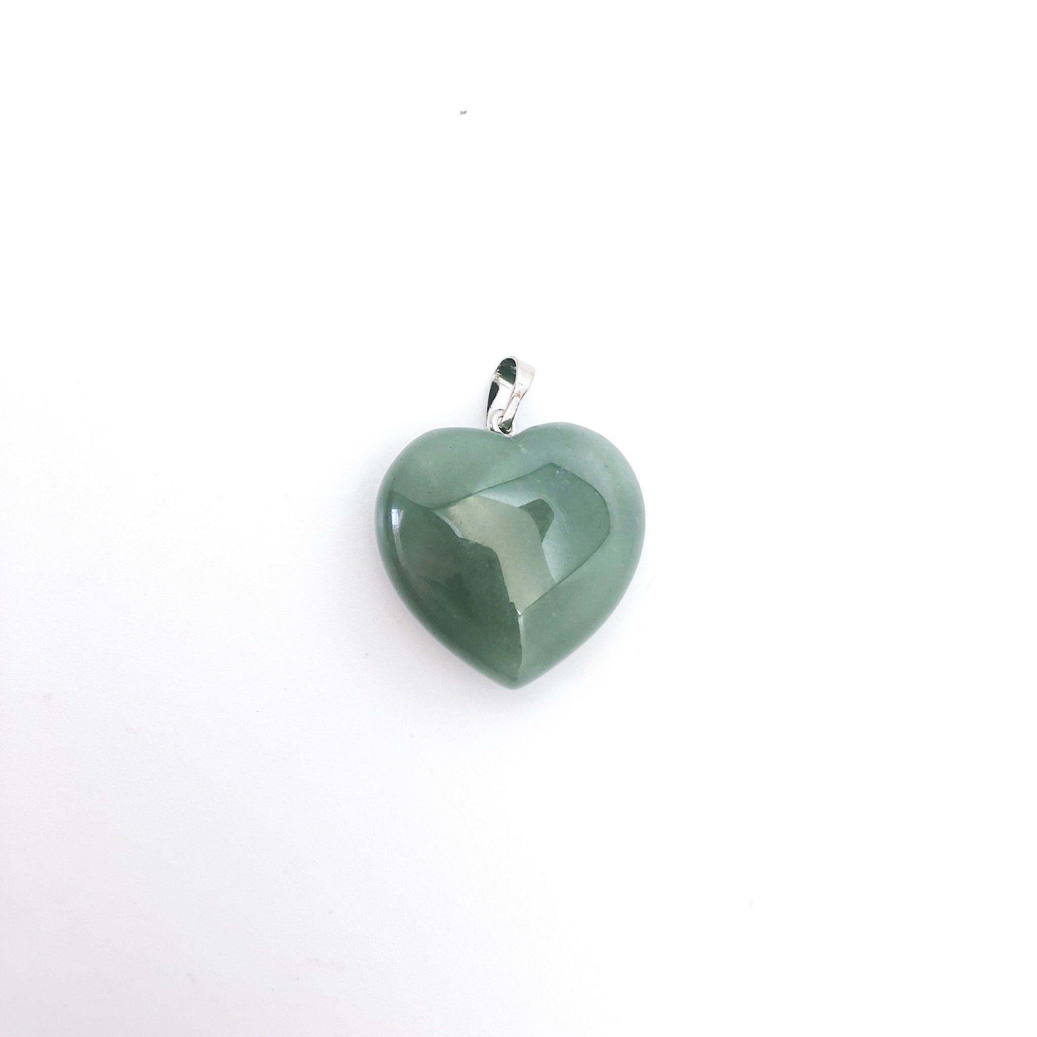 Heart Pendant Aventurine - Large - Stone Heart 