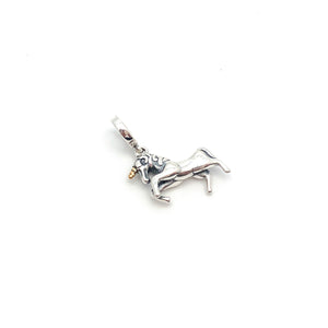 Unicorn Charm Bead - Stone Heart 