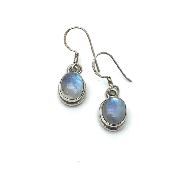 Moonstone Earrings - Stone Heart 