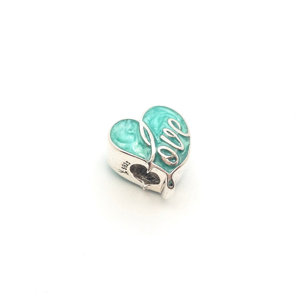 Love in my Heart Charm Bead - Stone Heart 