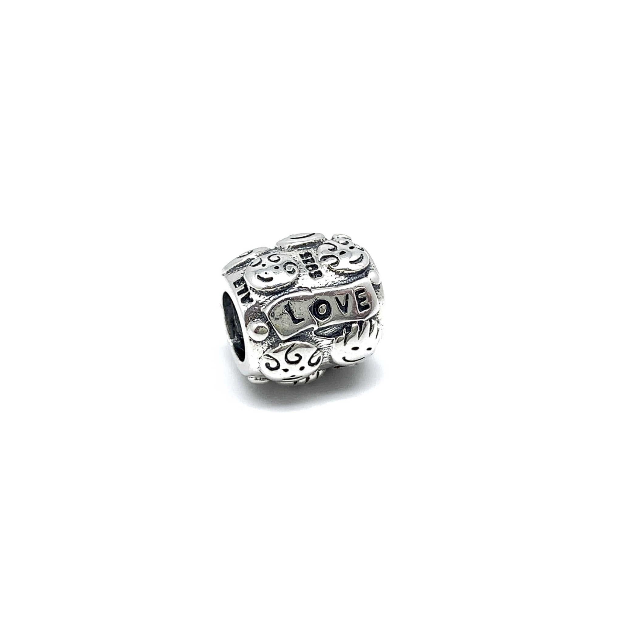 Family Love Charm Bead - Stone Heart 